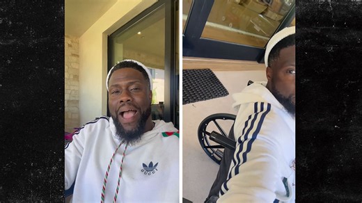 Kevin Hart Says He's In Wheelchair After Tearing Muscles Racing Former NFL Player