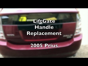 Prius Liftgate Handle Replacement