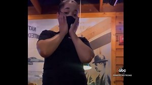 9.5K views · 213 reactions | GENEROUS GIFT: Ohio server Megan Berkshire was working at a local restaurant when she got a major surprise from a customer who rallied online to give her a $1,500 tip for Christmas. Whit Johnson has the story. #AmericaStrong https://abcn.ws/3heBs3E | ABC World News Tonight with David Muir | Facebook