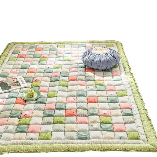 Soft Thick Play Mat for Playpen Color-D Quilted Baby Play Carpet Mat with Non-Slip Backing for Kids Toddler Crawling and Play