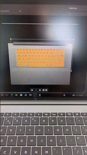 HP Z Light Space on the HP ZBook Studio G9 RGB keyboard.