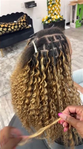 Perfect blonde miracle knots step by step #knotlessbraids #tutorial #hairtok
