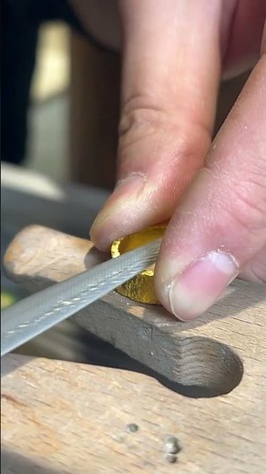 Polishing a glamorous gold ring💍: the whole process of craftsmanship revealed🥰