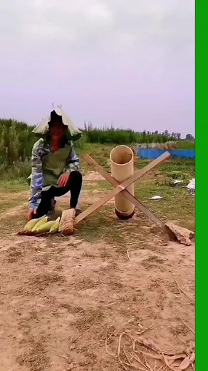 Homemade Cannon Crafting in a Rural Setting