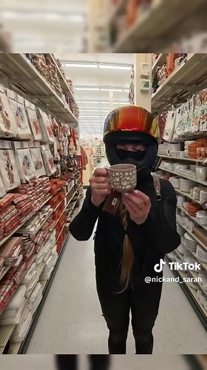 She’s not excited at all… #biketok #biker #couplegoals #wholesome #bikercouple #motocouple #bikergirl #moto #bikerboy #hobbylobby #fall