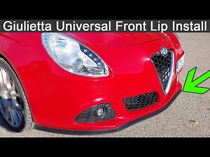 Alfa Giulietta Universal Front Lip Install