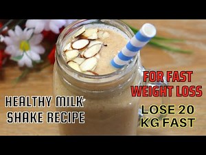 1-MINUTE Milk Shake Recipe For Fast Weight Loss | Weight Loss Apple MilkShake