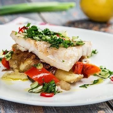 Perch Fillet on a Bed of Veggies