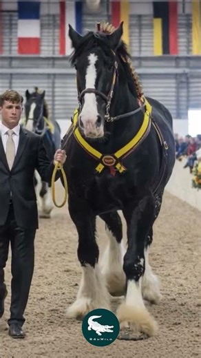 Shire Horse 🐎👑 The Towering Titan of Strength