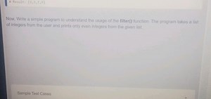 Result: [2,3,7,9]Now, Write a simple program to understand th... | Filo