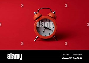 "Vintage Alarm Clocks on Various Backgrounds Stock Video Footage - Alamy