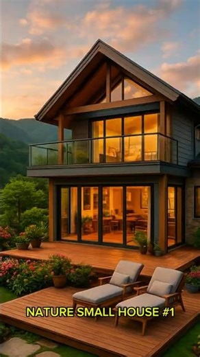 Small House Design #1 : Lake House View #home #homedesign