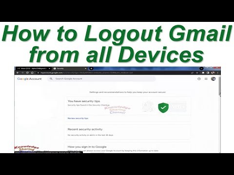 How to Logout Gmail from all Devices | How to Sign Out Gmail from all other Devices
