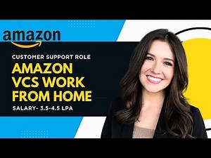 Amazon Virtual Customer Service Job | Amazon VCS Work From Home Job | 12th Pass Graduate Eligible