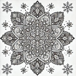 Snowflake Coloring Book Pages for All- Beautiful, Zen, Serene Snowflakes to Color, 21 Images, Fun Relaxing Coloring, Adult Coloring Pages - Etsy