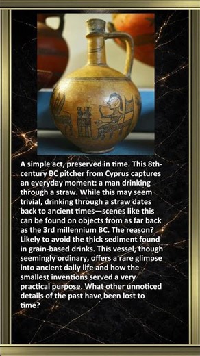 Ancient Pitcher with Drinking Scene #history