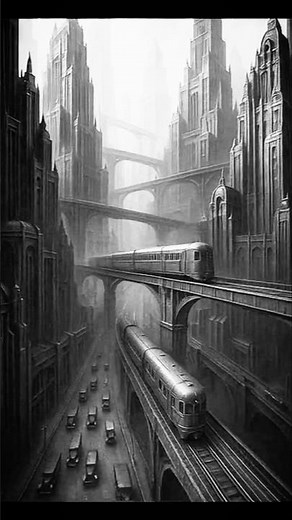 Retrofuturistic City Metropolis Kraftwerk