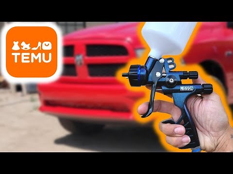 Using a TEMU Spray Gun to COLOR MATCH - Dodge (PR4) Flame Red