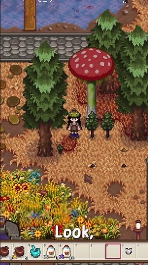 First Time Getting a Mushroom Tree in Stardew Valley!