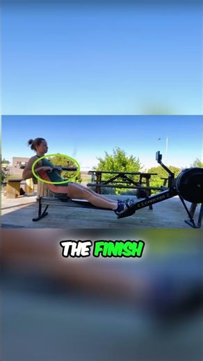 Perfect Rowing Finish: Ciona's Technique for Beginners #shorts