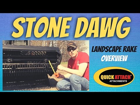 Stone Dawg™ landscape rake for skid steer overview