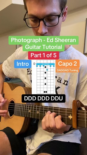 Guitar Tutorial for Photograph by Ed Sheeran - Part 1
