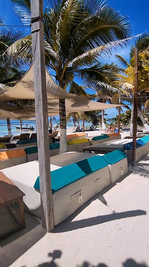 Pez Quadro Restaurant & Beach Club By 40 Cañones Es el lugar indicado para descansar durante tu estancia en Mahahual 🌊☀️ Difruta de un día de relajación mientras te llevamos los alimentos y bebidas hasta tu cama de playa 🌴 #Mahahual #QuintanaRoo #mexico #hotel #costamaya Recuerda que al hospedarte con nosotros tienes "Full Access" al Beach Club ✨️ | 40 Cañones