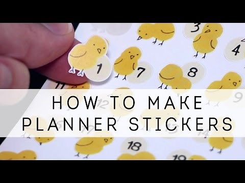 How to Make Planner/Bullet Journal Stickers - Step by Step Guide