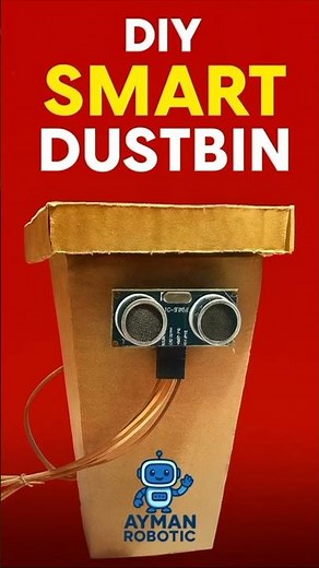 Mini Smart Dustbin Project | Easy School Projects | DIY Smart Dustbin #schoolcraft #schoolproject