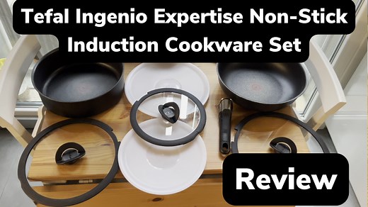 Watch Tefal Ingenio Expertise Induction Cookware Set review on Amazon Live