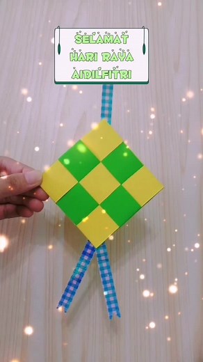 Hari Raya Decoration Ideas: Ketupat Art & Craft Tutorial