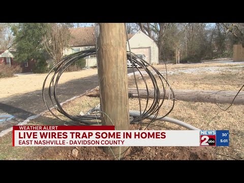 Live wires trap some people in East Nashville homes