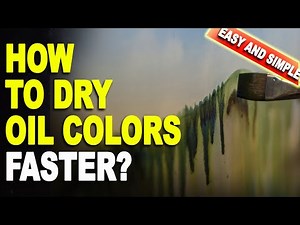 HOW TO DRY OIL PAINTINGS WAY FASTER Quick tip | Simple solution by I Draw My Passion