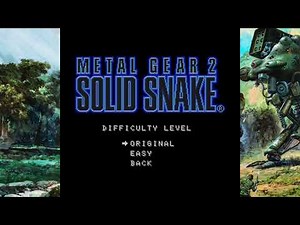 Metal Gear 2: Solid Snake (Original Difficulty, Full Playthrough, MSX, Master Collection)
