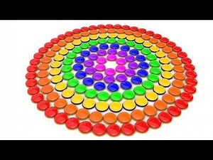 Learn Color Rainbow Circle Hamburgers Spiral Colors For Kids Babies Song | Learning Rhymes Video