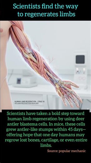 Scientists find out the way how to regenerates limbs