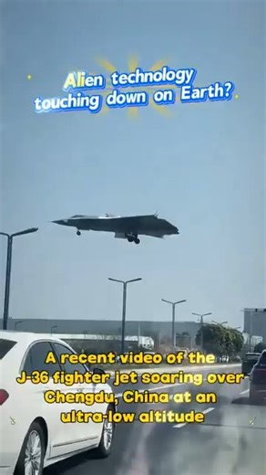 433K views · 3.6K reactions |  A recent video of the J-36 fighter...