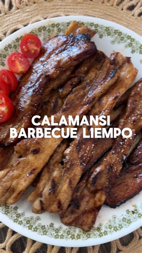 Tangy and sweet Calamansi Barbecue Liempo made easy with just a handful of ingredients plus The Tastebud’s Calamansi Barbecue Sauce. For the salad: 1 bunch scallions, sliced into 3 inch pieces then finely julienned 1 tbsp gochugaru 1/2 tbsp soy sauce 1 tsp rice vinegar 1 tsp honey 1 clove minced garlic 1 tsp toasted sesame seeds Soak shredded scallions in ice water for 10 minutes, drain, then pat dry. Toss with dressing before serving. For the recipe and how to get your sauce check out TheTasteb