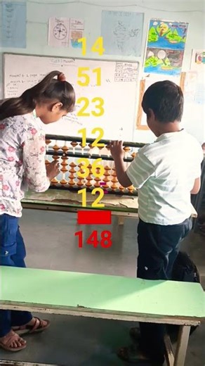 Fast solving addition on abacus #activity #tread #abacus