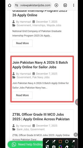 Pak Navy Sailor Jobs 2025 #shorts #jobs