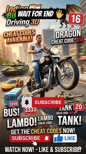 ALL Real code Indian bike driving 3d all new cheat code update +plugin cheat code #short #shortsfeed