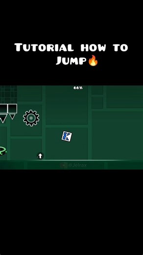 Tutorial how to jump👌 #gd #geometrydash #memes #comedy