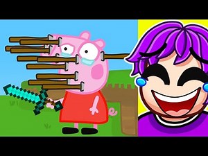 Peppa Pig Family VS Minecraft! (Funny Animation)
