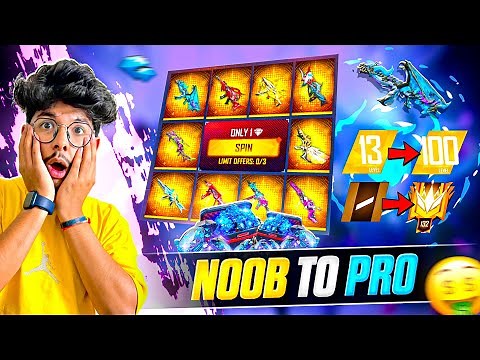 Free Fire NOOB TO PRO ULTRA MAX IN 9 Mins😍😳 Bought Everything From Events -Garena Free Fire
