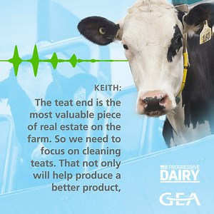 Hygiene is key, for humans and for cows! GEA’s teat dip and milk quality expert Keith Engel sits down to chat about hygiene solutions and teat dip innovations. Listen and learn about ways teat dip can be made more efficiently on farm, how automated dipping is saving labor and, how hygiene can improve your farm’s overall productivity in this Progressive Dairy podcast: https://bit.ly/3sme3Uq | GEA Farming - United States
