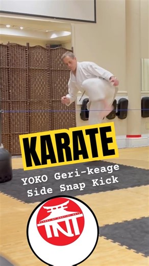 #Karate Side Snapping Kick~Yoko Geri Keage