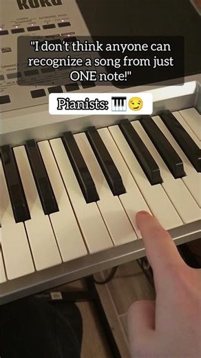 Can you recognize the song with ONE note? 🤔