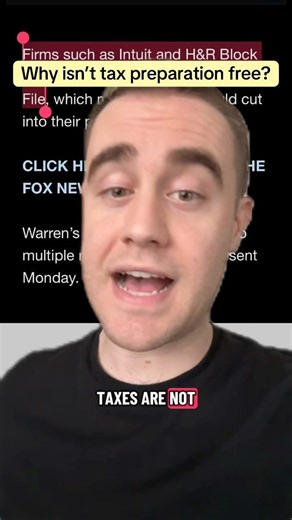 Why Isn't Tax Preparation Free?