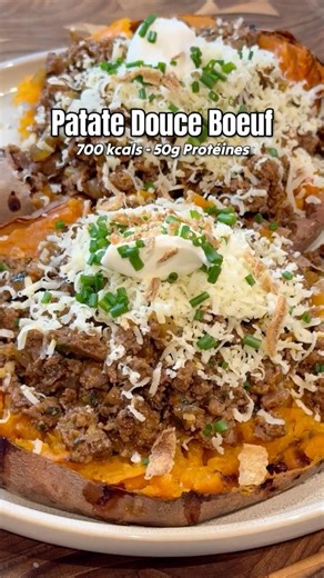 Patates Douces au bœuf à 700 Kcals !