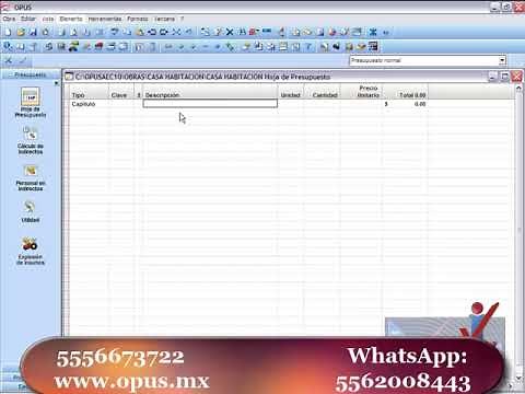 CURSO Y CAPACITACION COMPLETO OPUS 2010-1